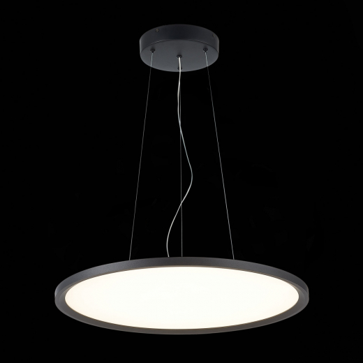 ST602.443.56 Светильник подвесной Черный LED 1*56W 4000K 5 040Lm Ra>80 120 IP20 D600xH36 185-265V - фото, цена