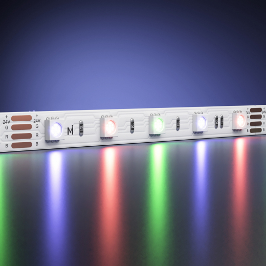 Светодиодная лента Ультра 24В 5050 14,4Вт/м Цветная (RGB) 5м IP 20 201139 - фото, цена