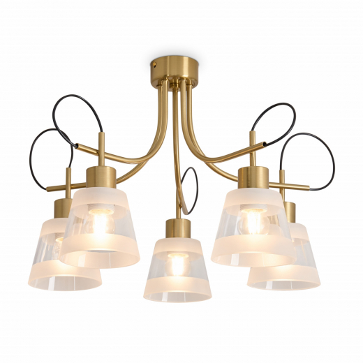 Люстра FR5522PL-05BS Карамель / Caramel E27x5 - фото, цена