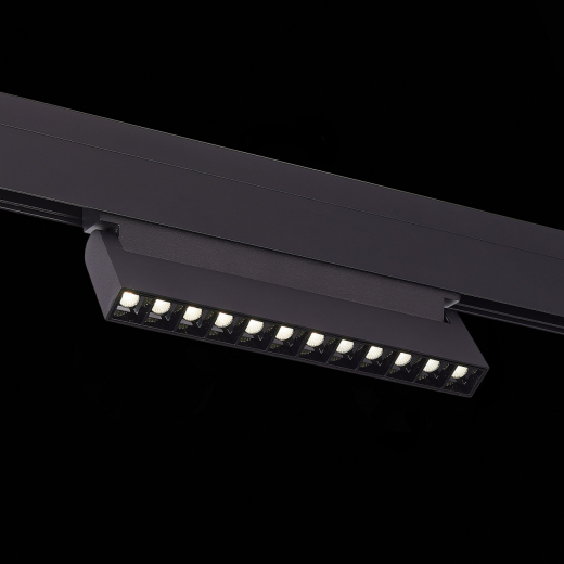 ST364.436.12 Магнитный трековый светильник Черный LED 1*12W 3000K 1 009Lm Ra>90 36° IP20 L219xW22xH1 - фото, цена
