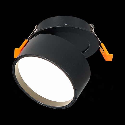 ST651.448.09 Встраиваемый поворотный светильник Черный LED 1*9W 4000K 720Lm Ra>90 120° IP20 D85xH68 - фото, цена