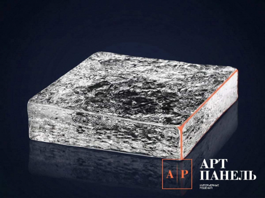 APBLK01 - Квадратный кирпич с узором «Ледяные кристаллы» - 150*150*50 мм