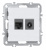 Розетка комбинированная RJ45/TV cat.6, ClassE-8/0-2400 МГц, Donel A07