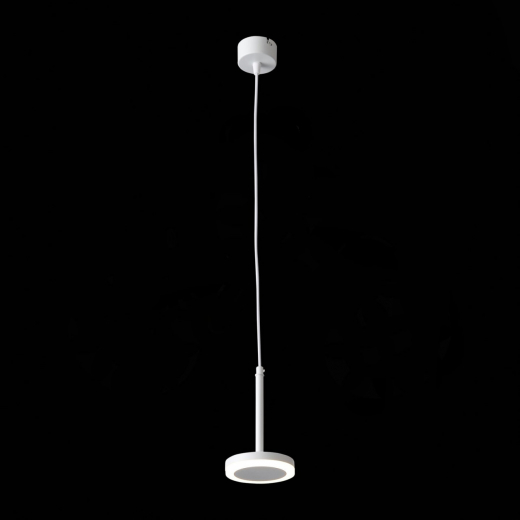 ST104.503.06 Светильник подвесной Белый LED 1*6W 3000K 468Lm Ra>80 120° IP20 D112xH184 170-240V - фото, цена