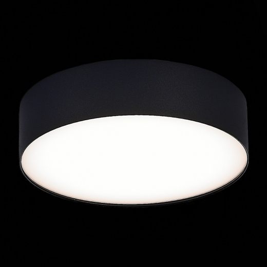 ST606.442.27 Светильник потолочный Черный LED 1*27W 4000K 2 430Lm Ra>90 120° IP20 D220xH55 185-265V - фото, цена