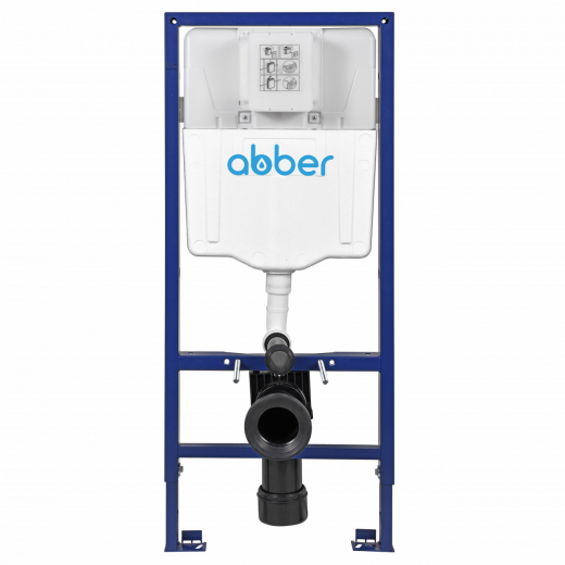 Инсталляция ABBER AC0108 для подвесного унитаза пневматическая