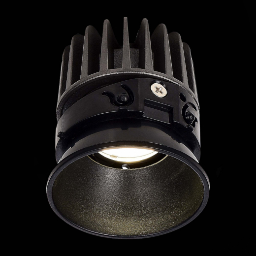 ST851.438.07 Светодиодный модуль Черный LED 1*7W 3000K 560Lm Ra>90 36° IP20 D69xH75 220-240V(глянец) - фото, цена