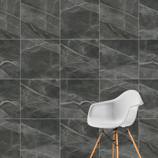 Керамогранит Vitra CityMarble Калакатта Блэк 60x60