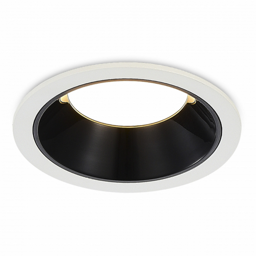 ST755.438.07 Св-к встр. Черный LED 1*7W 3000K 630Lm Ra80 120° IP20 D85xH45 100-240V - фото, цена