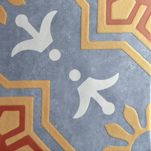 Керамогранит Motto Palmas Blue Decor 2 20x20