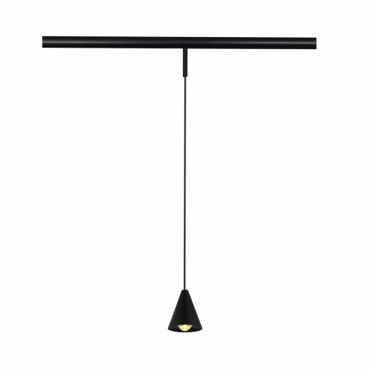 ST689.436.05 Магнитный трековый светильник Черный LED 1*5W 3000K Lm Ra>90 40° IP20 D80xH98 24V - фото, цена