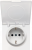 Накладка для розетки Schuko с крышкой, 16A 250 В~, серия R98